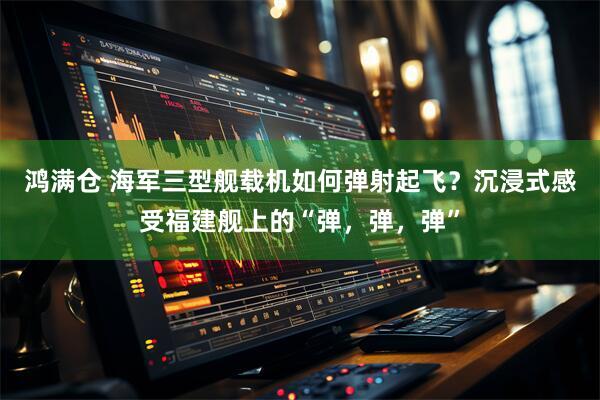 鸿满仓 海军三型舰载机如何弹射起飞？沉浸式感受福建舰上的“弹，弹，弹”