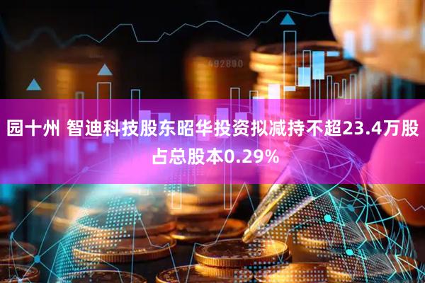 园十州 智迪科技股东昭华投资拟减持不超23.4万股 占总股本0.29%
