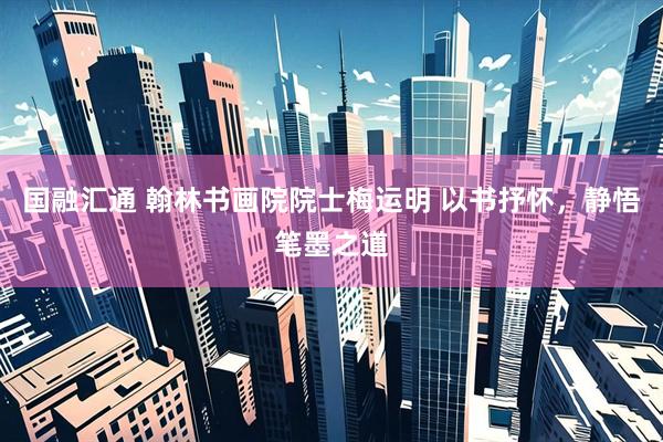 国融汇通 翰林书画院院士梅运明 以书抒怀，静悟笔墨之道